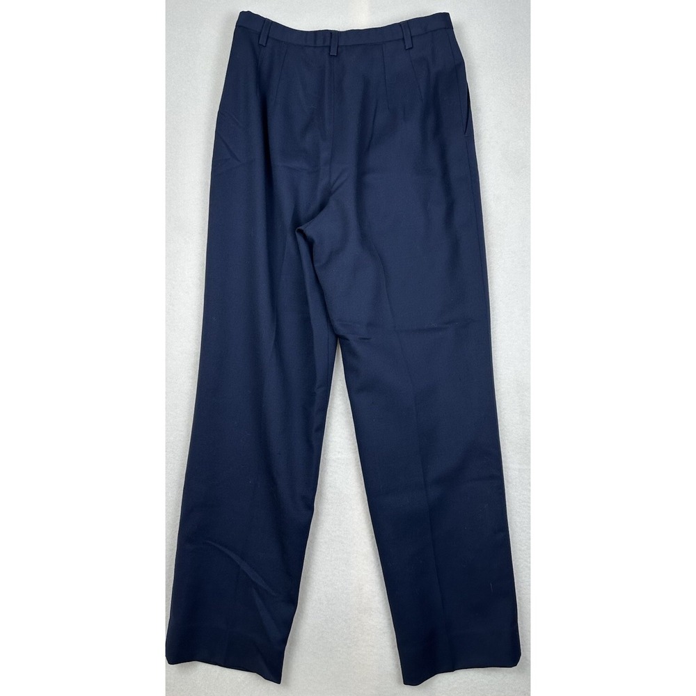 VTG Pendleton Dress Slacks Womens Size 10 Blue Virgin Wool Pants USA - Picture 3 of 7